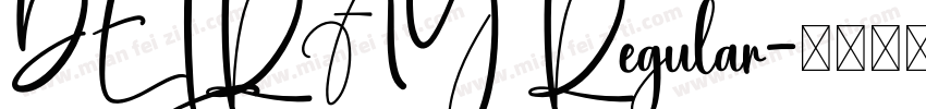 DELRAY Regular字体转换